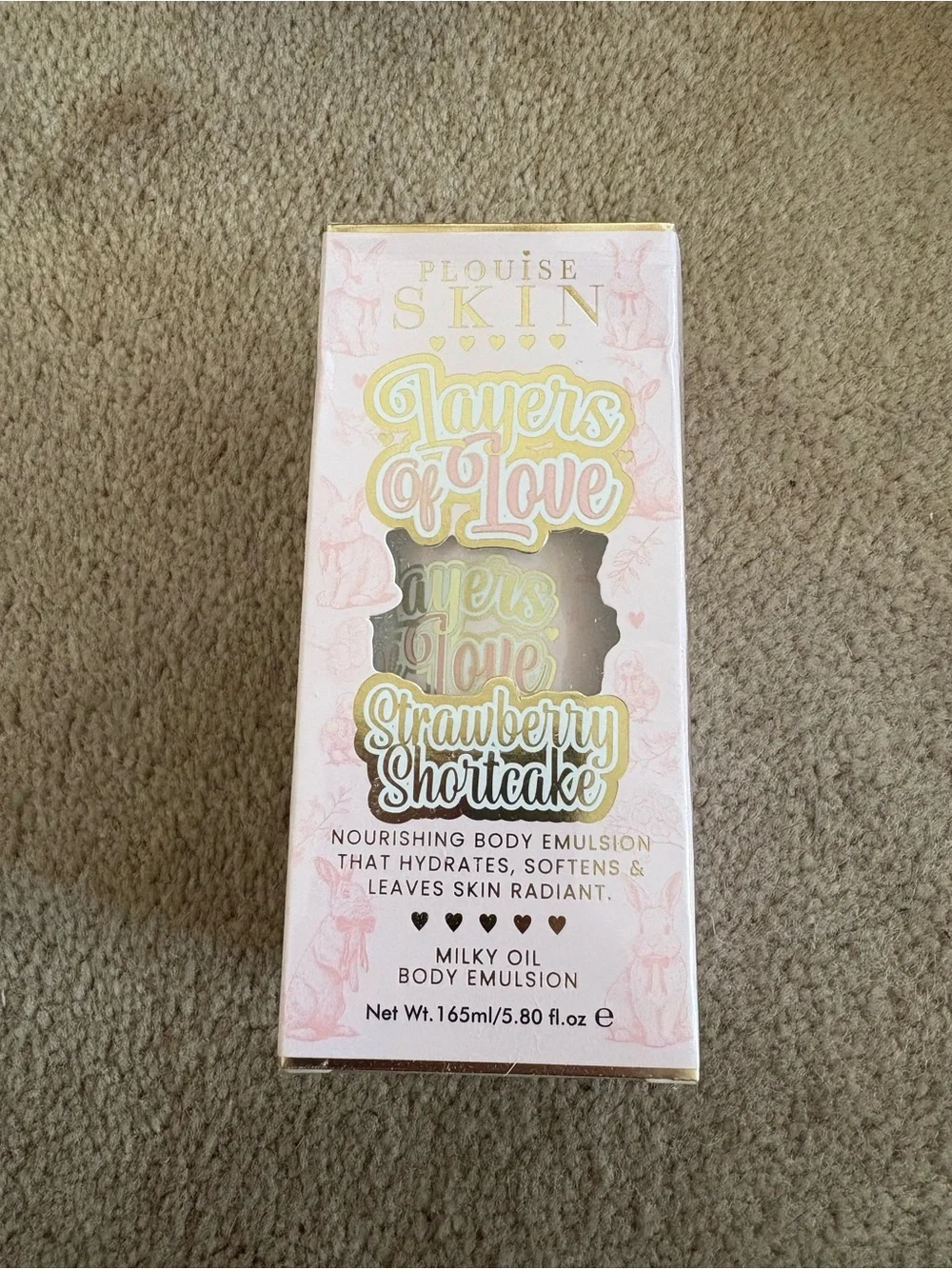 P Louise Layers Of Love Strawberry Shortcake Milky Oil‎ Body Emulsion